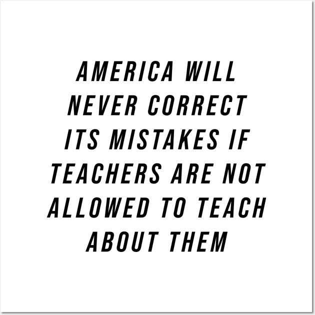 Teach American History Wall Art by n23tees